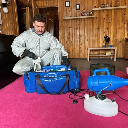 ФОТО Полное удаление ртути в помещениях в поселке Московской области Молодёжный