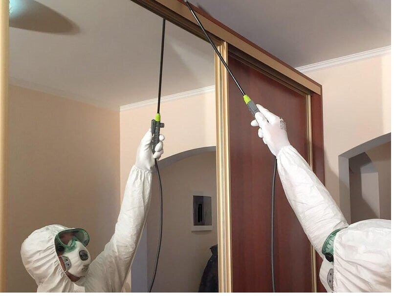 ФОТО Обработка от моли в поселке Московской области Молодёжный