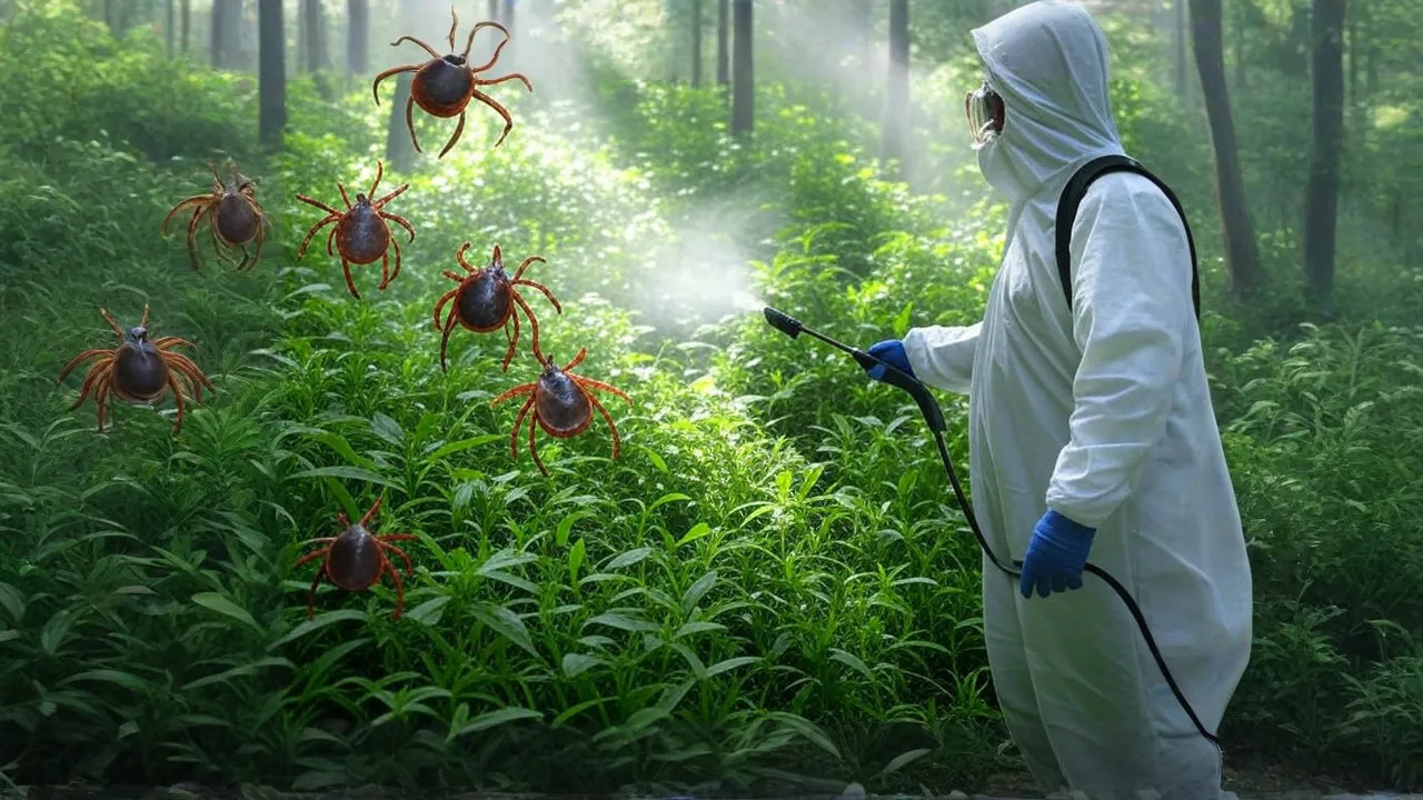 фото: Обработка от клещей в поселке Московской области Молодёжный и области